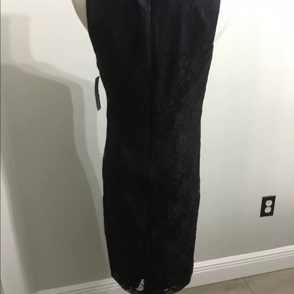 NWT ABstudio navy lace cocktail dress 12 - Picture 4 of 7